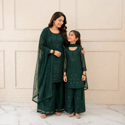 Monochromatic Mother-daughter matching set