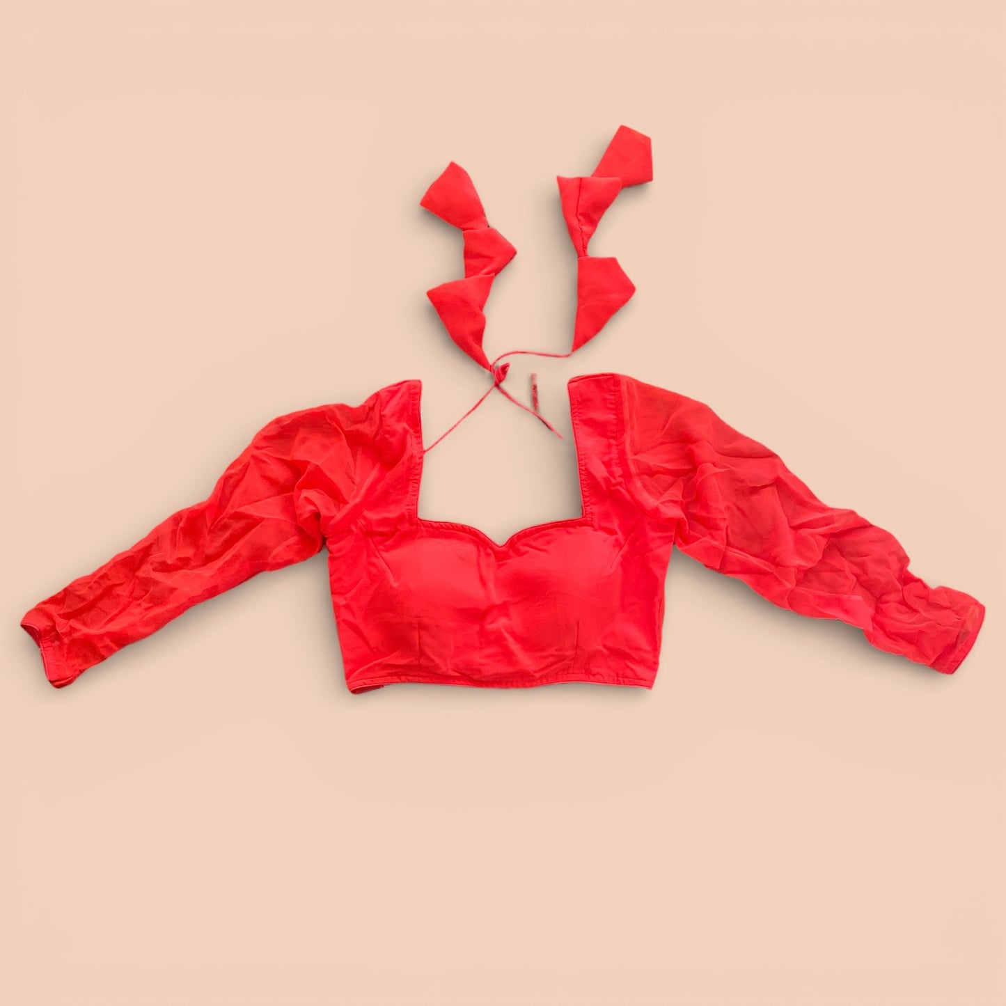 Customized Plain Long-Sleeve Blouse