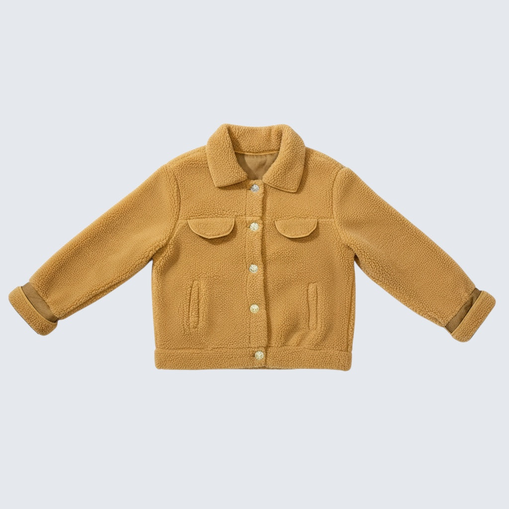 Cozy sherpa jacket.