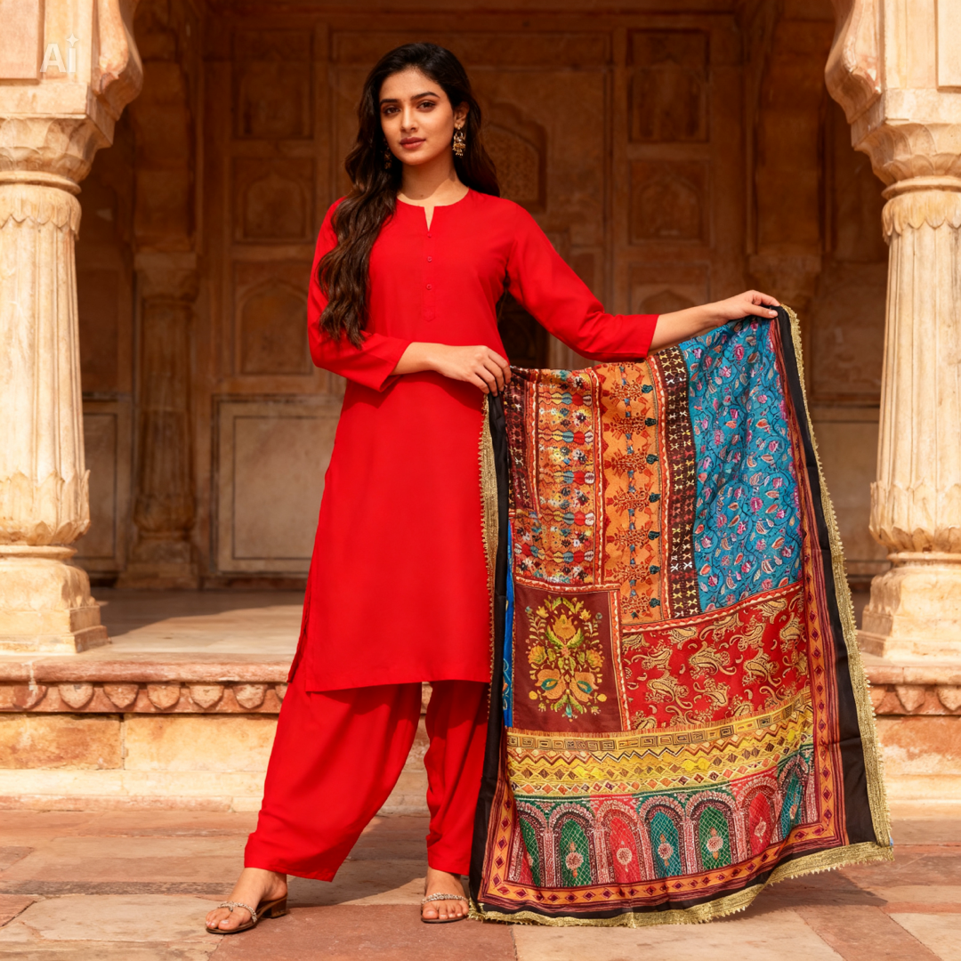 Digital print dupatta only