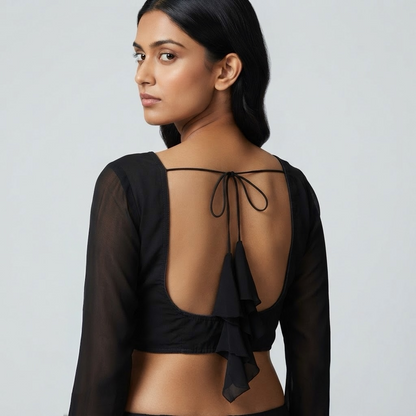 Customized sweetheart neckline blouse
