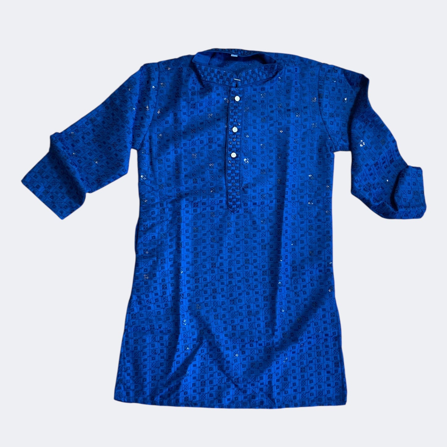 Chikankari father-son family combo set