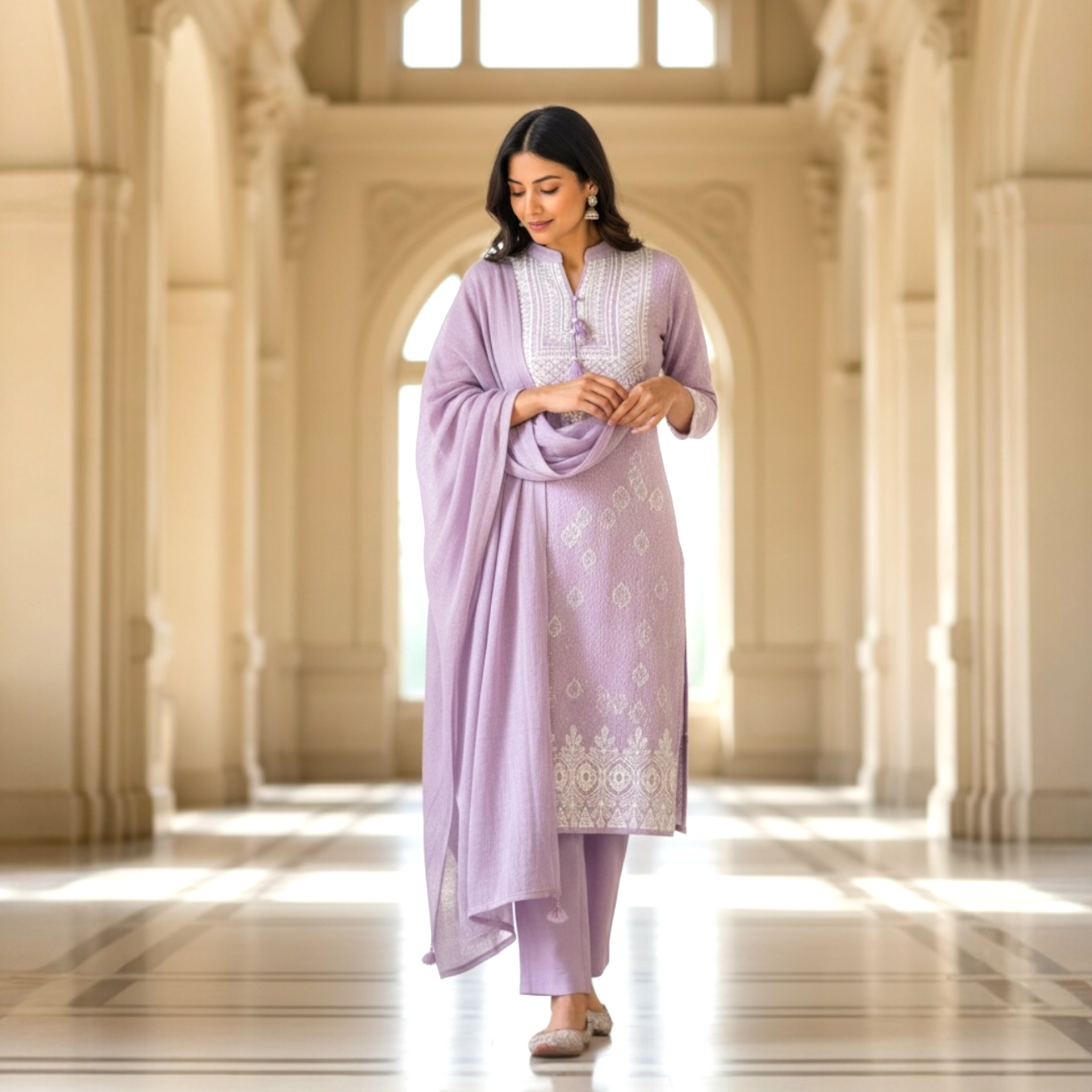 Radvin woolen kurta set for winter