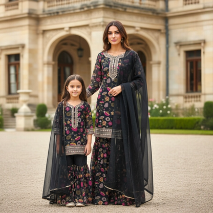 Mom & Daughter Floral Suit Set