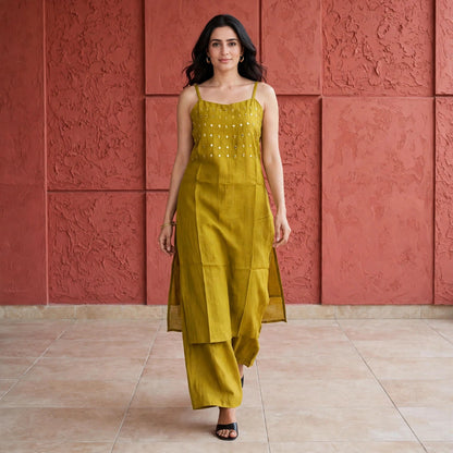 Sleeveless palazzo style co-ord set