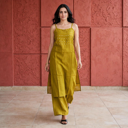 Sleeveless palazzo style co-ord set