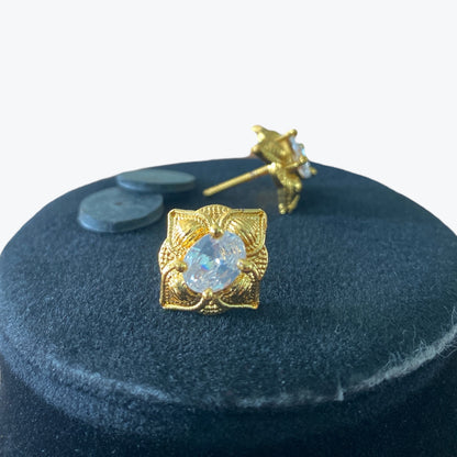 Shubh shri gold plated ear-tops