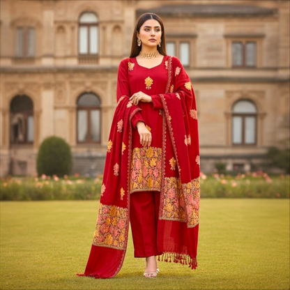 Customized winter kurta set