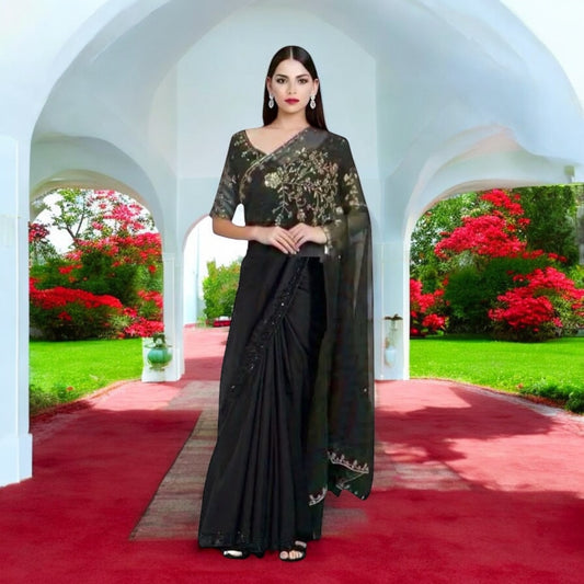 Boutique saree 3 piece combo set