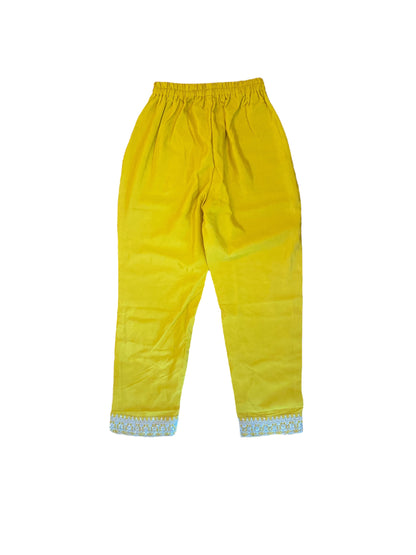 Silk 3 piece kurta set with pocket