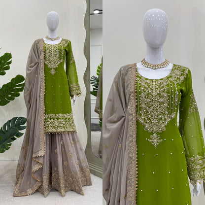 Pearl Work sharara set