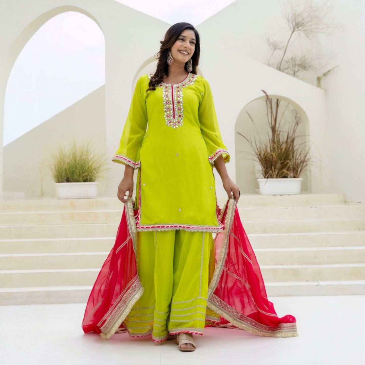 FLAIRED PLAZZO suit SET