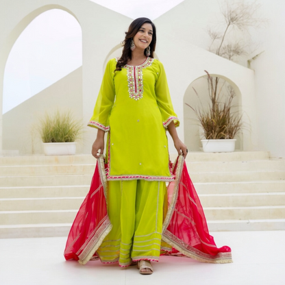 FLAIRED PLAZZO suit SET