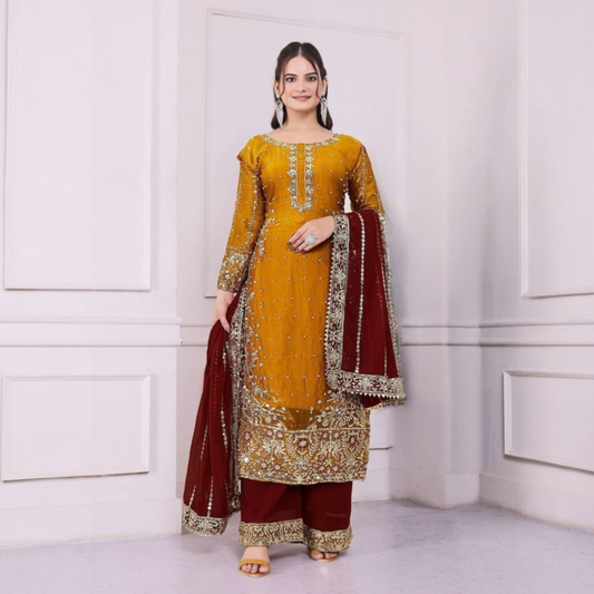 Plus size lavish salwar suit with dupatta