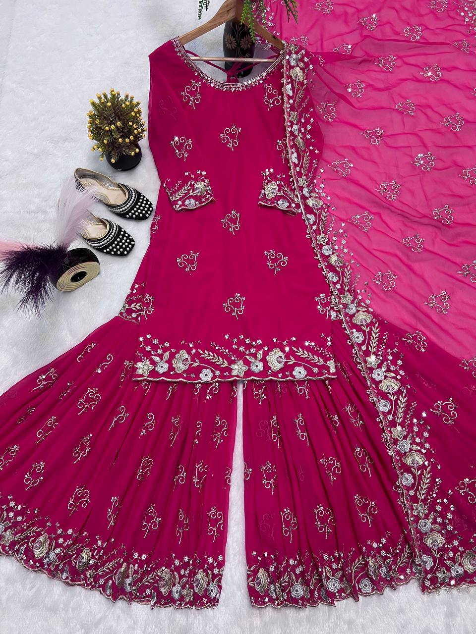 Sequence Work Sharara Suit