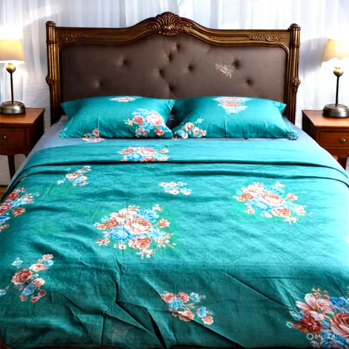 Floral bed sheets & pillow casses