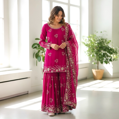 Sequence Work Sharara Suit