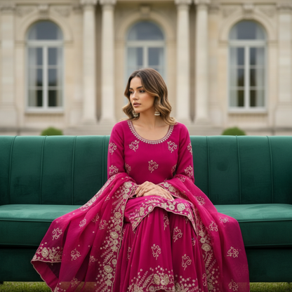 Sequence Work Sharara Suit