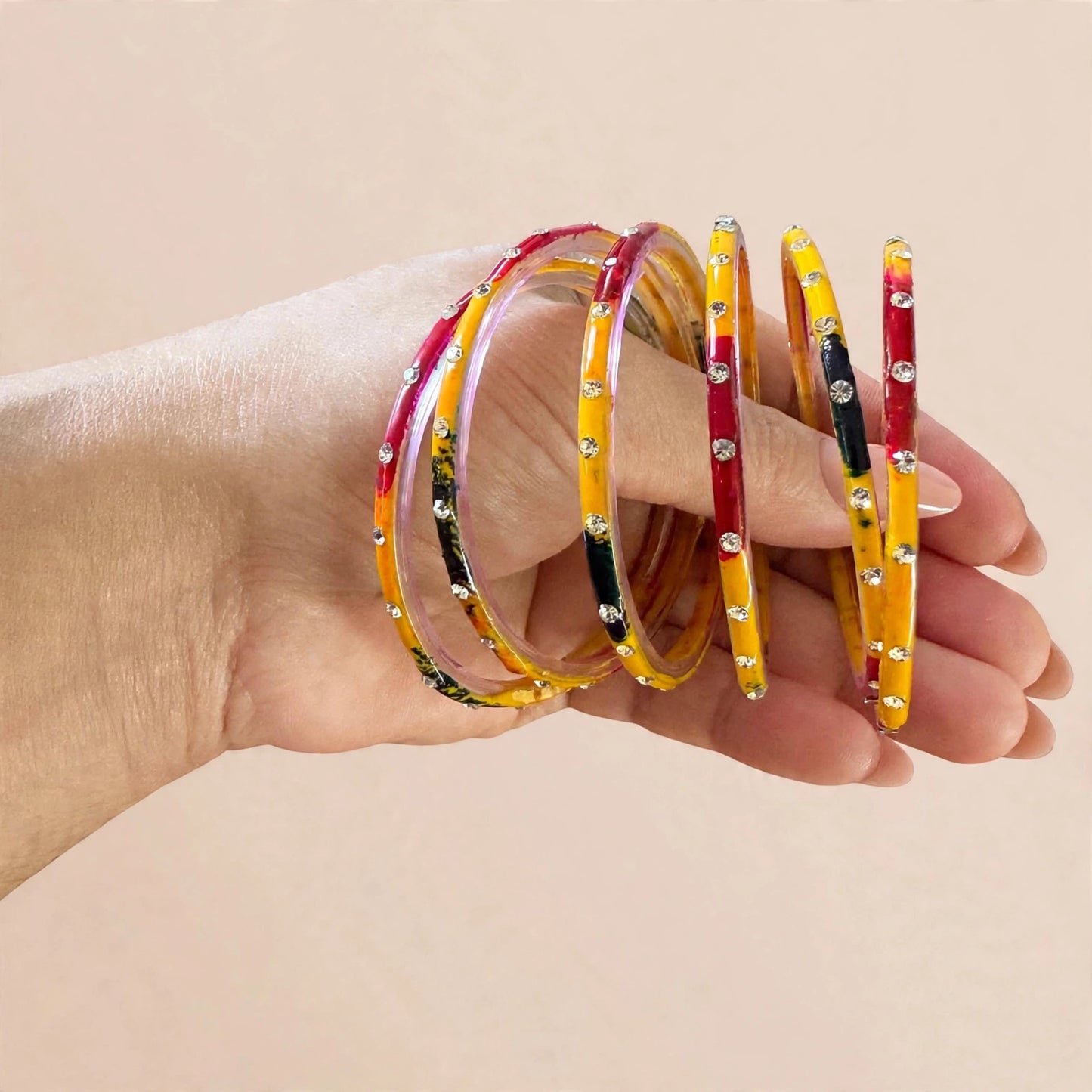 Rachana fancy glass bangles