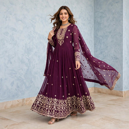Shahi Udaipuri Anarkali suit set