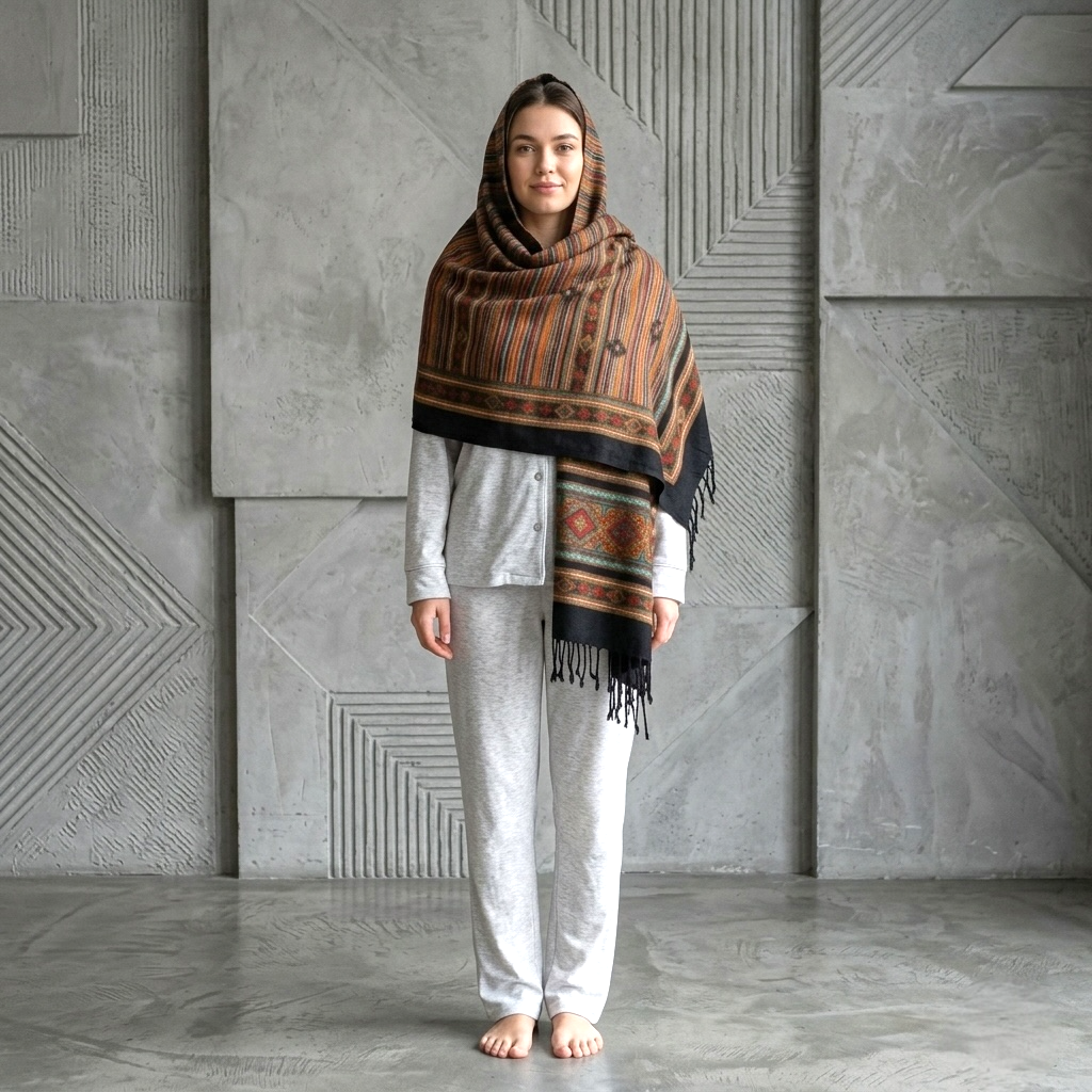 Winter woolen shawl