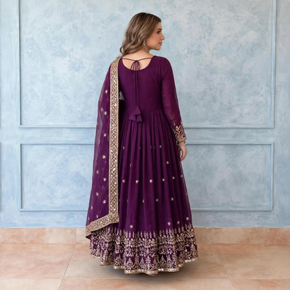 Shahi Udaipuri Anarkali suit set