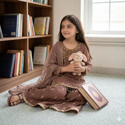 Teeya creation mother-daughter palazzo set