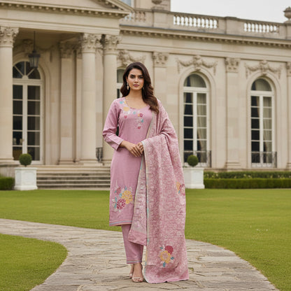 Customized floral kurta set