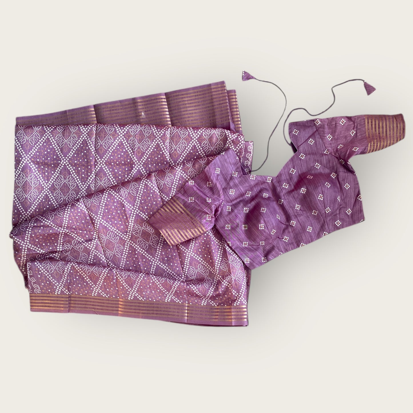 Bandhani Saree and blouse set
