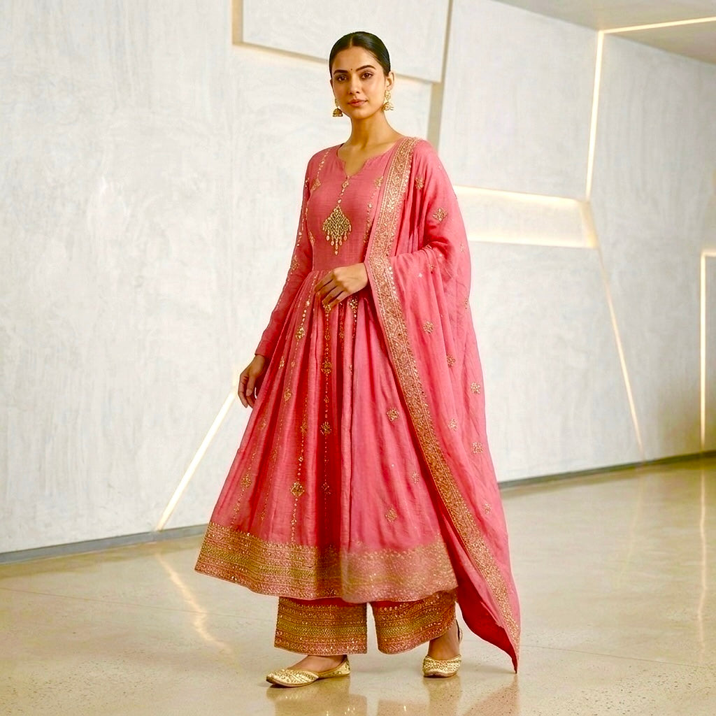 Anarkali palazzo party wear