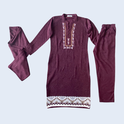 Rapic winter woolen kurta set