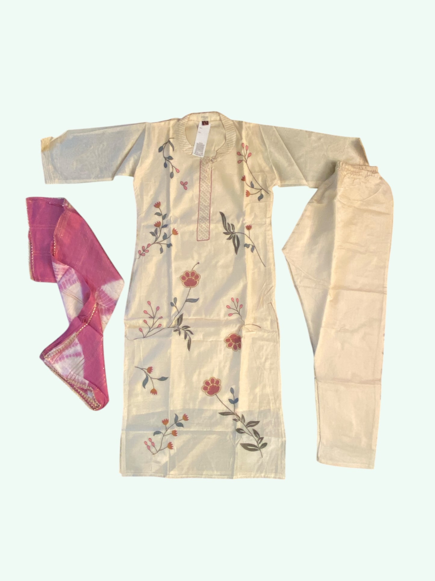 Kanku cotton silk kurta set