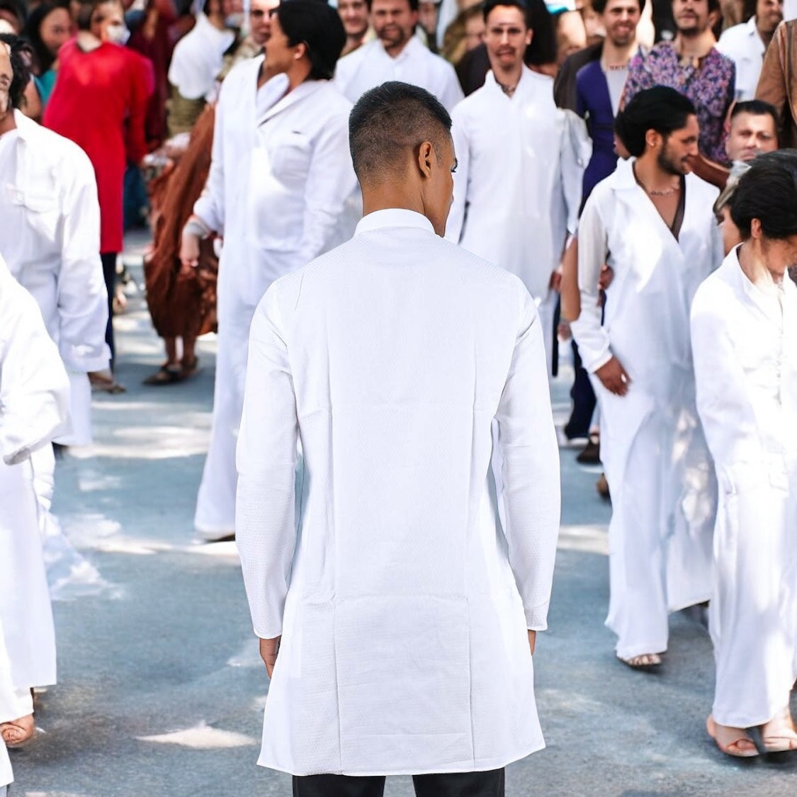 White men’s kurta top only
