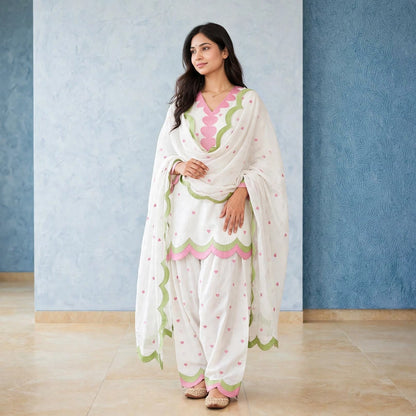 Mahrokh Embroidered Farshi Salwar Set