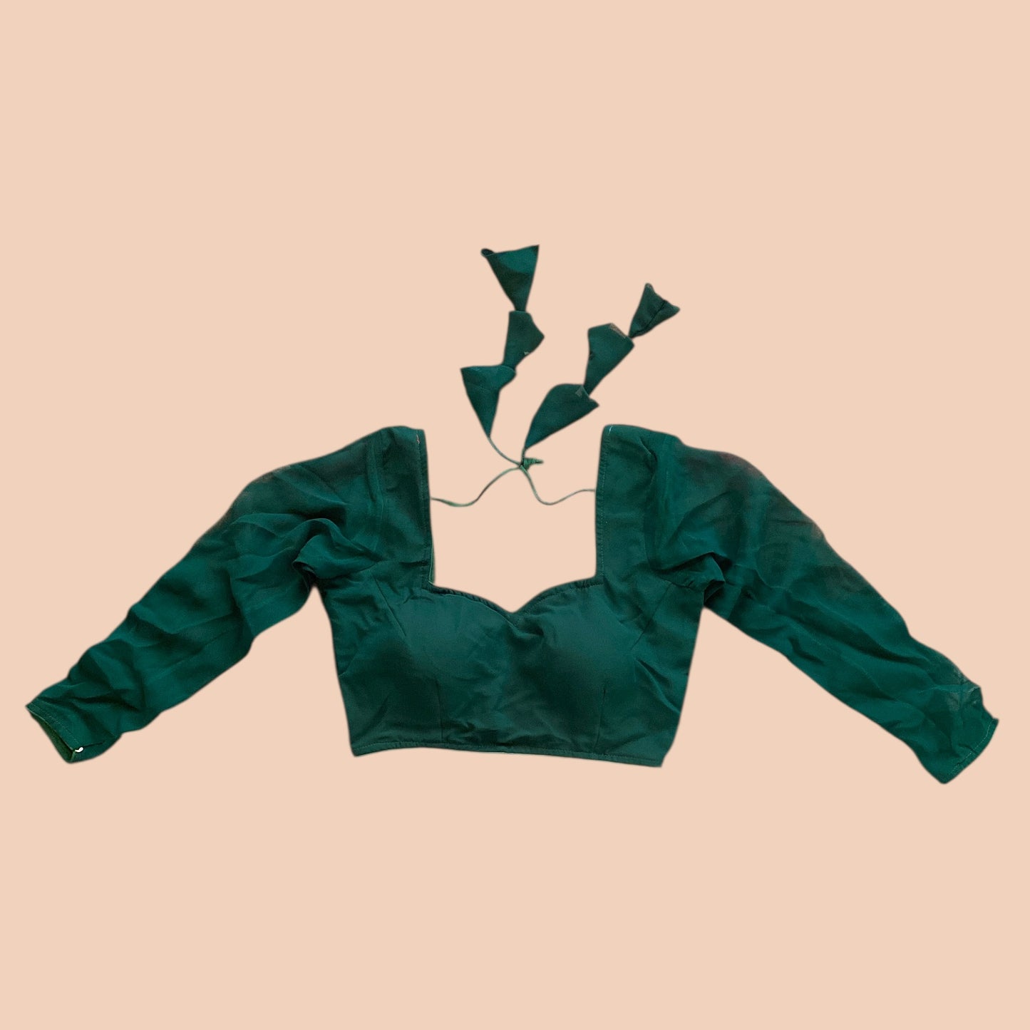 Customized Plain Long-Sleeve Blouse