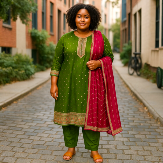 Big size kurta set