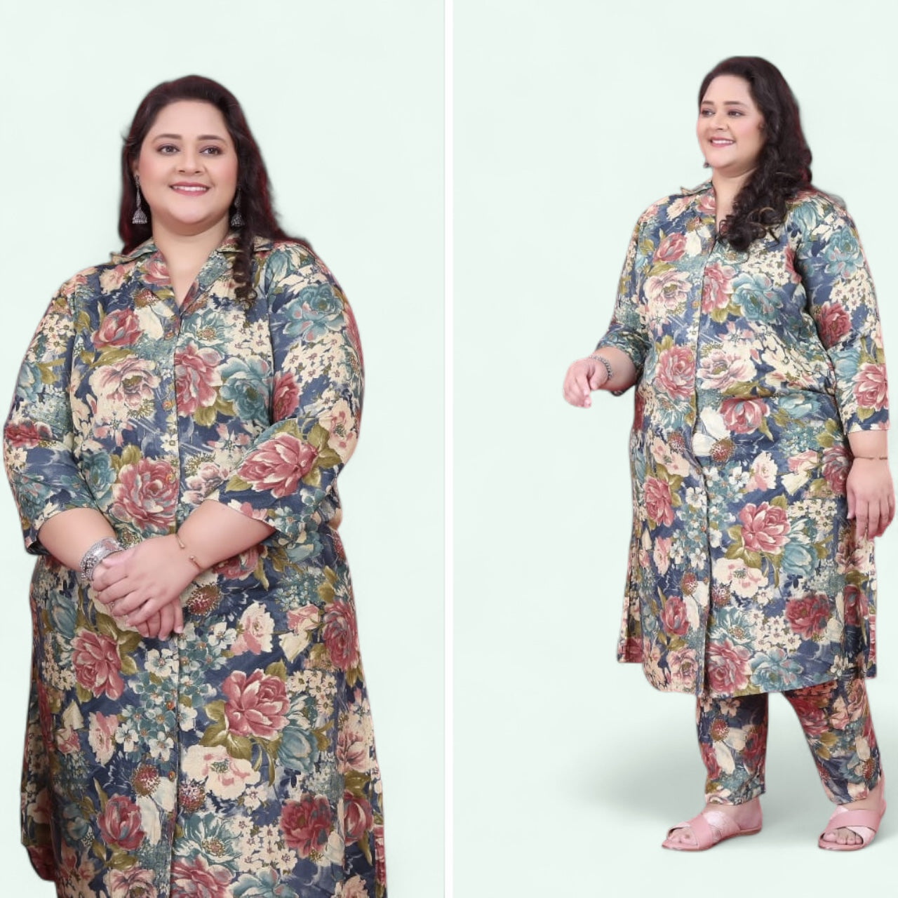 Moksh International plus size co-ord set.