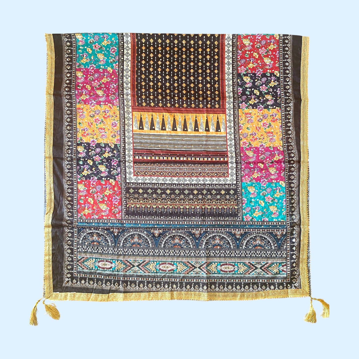 Digital print mirror dupatta only