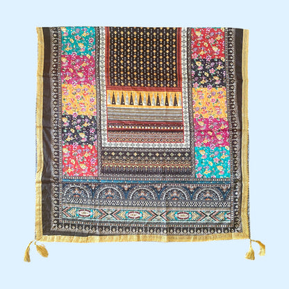 Digital print mirror dupatta only