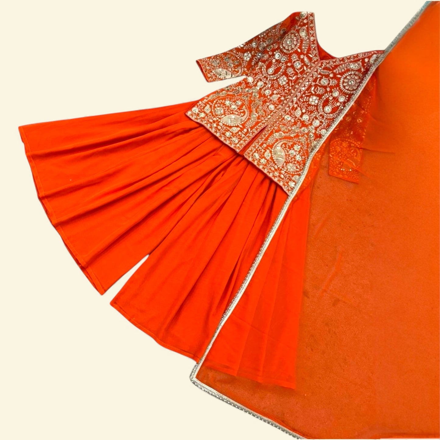 Short kurta palazzo set