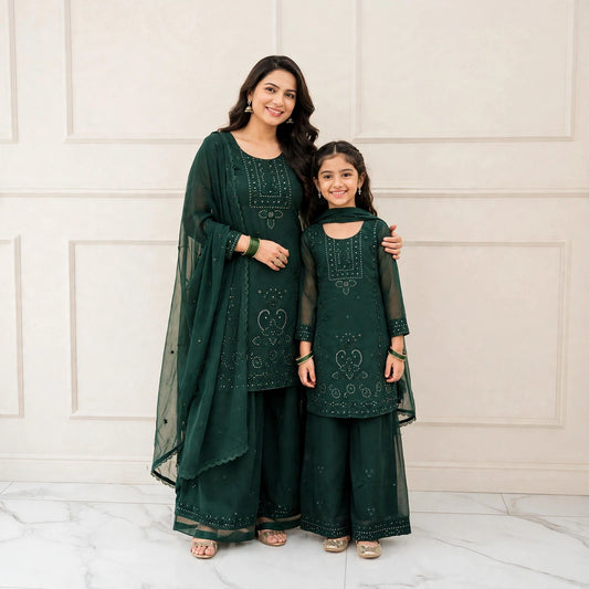 Monochromatic Mother-daughter matching set