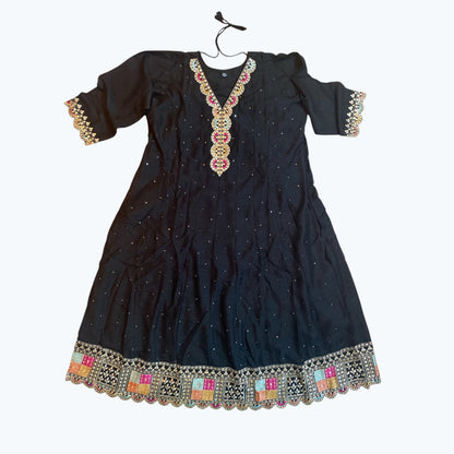 Anarkali set embroidered