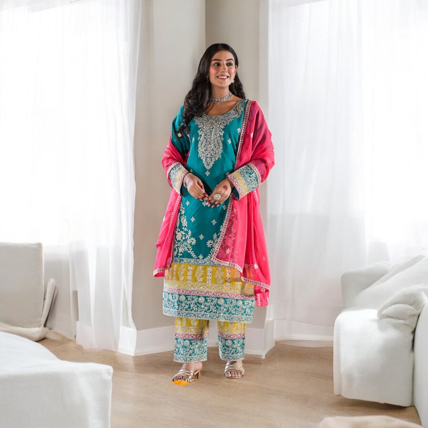 Afsana riva kurta set.