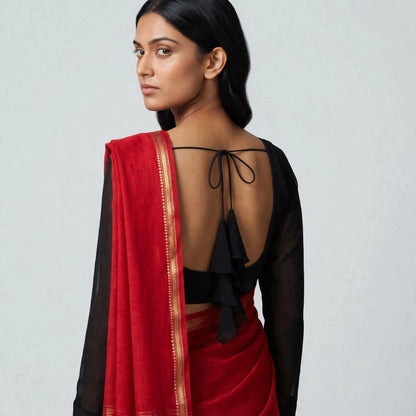 Customized sweetheart neckline blouse