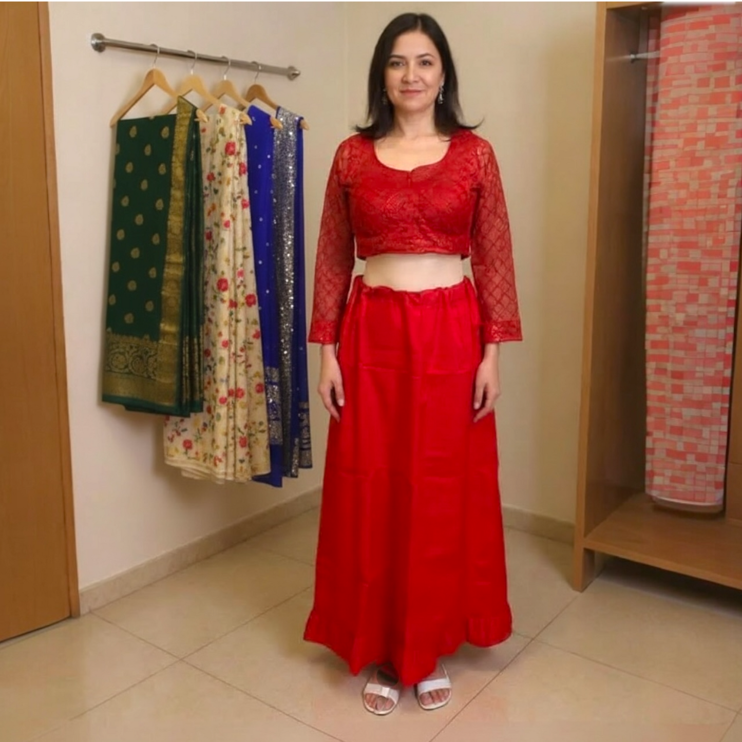 Handmade saree Petticoat Indian Inskirt