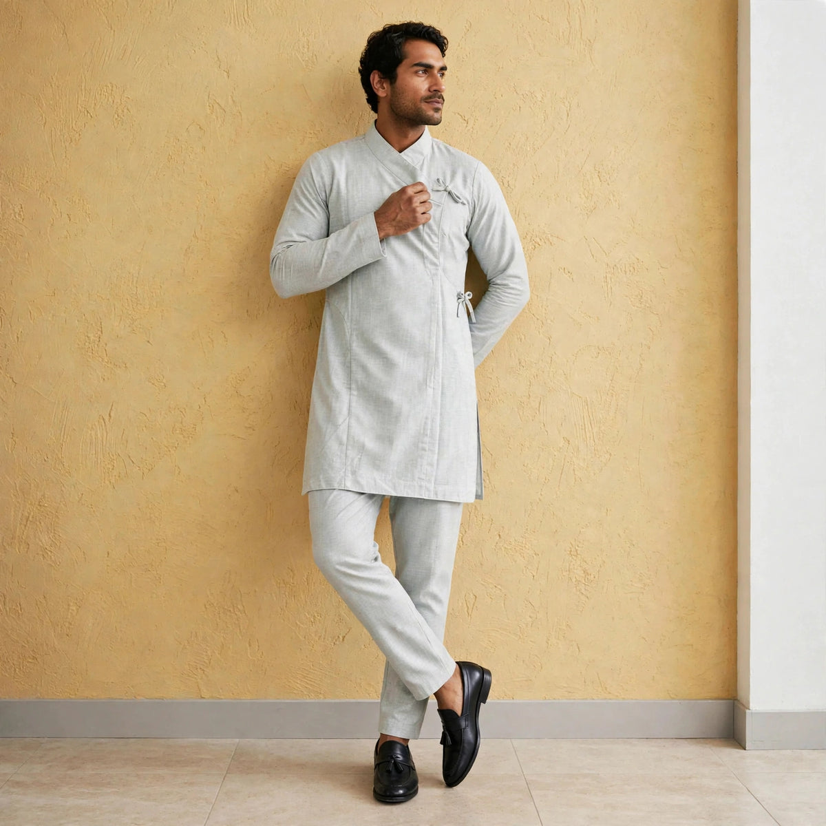 Elastic waist Daura suruwal gorkhali ethnic suit/Coat and hat not included.