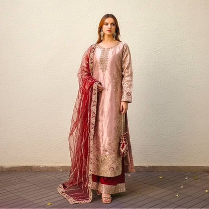 Plus size lavish salwar suit with dupatta