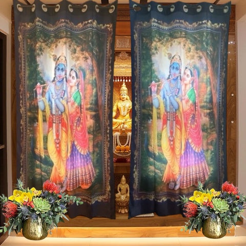 Digital print worship rooms' curtains
