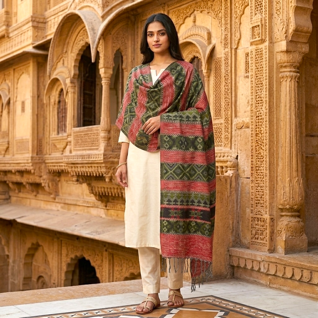 Winter woolen shawl