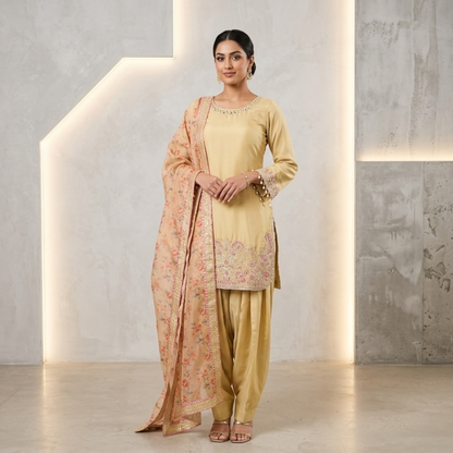 Gulnaar Glow farsi salwar suit set